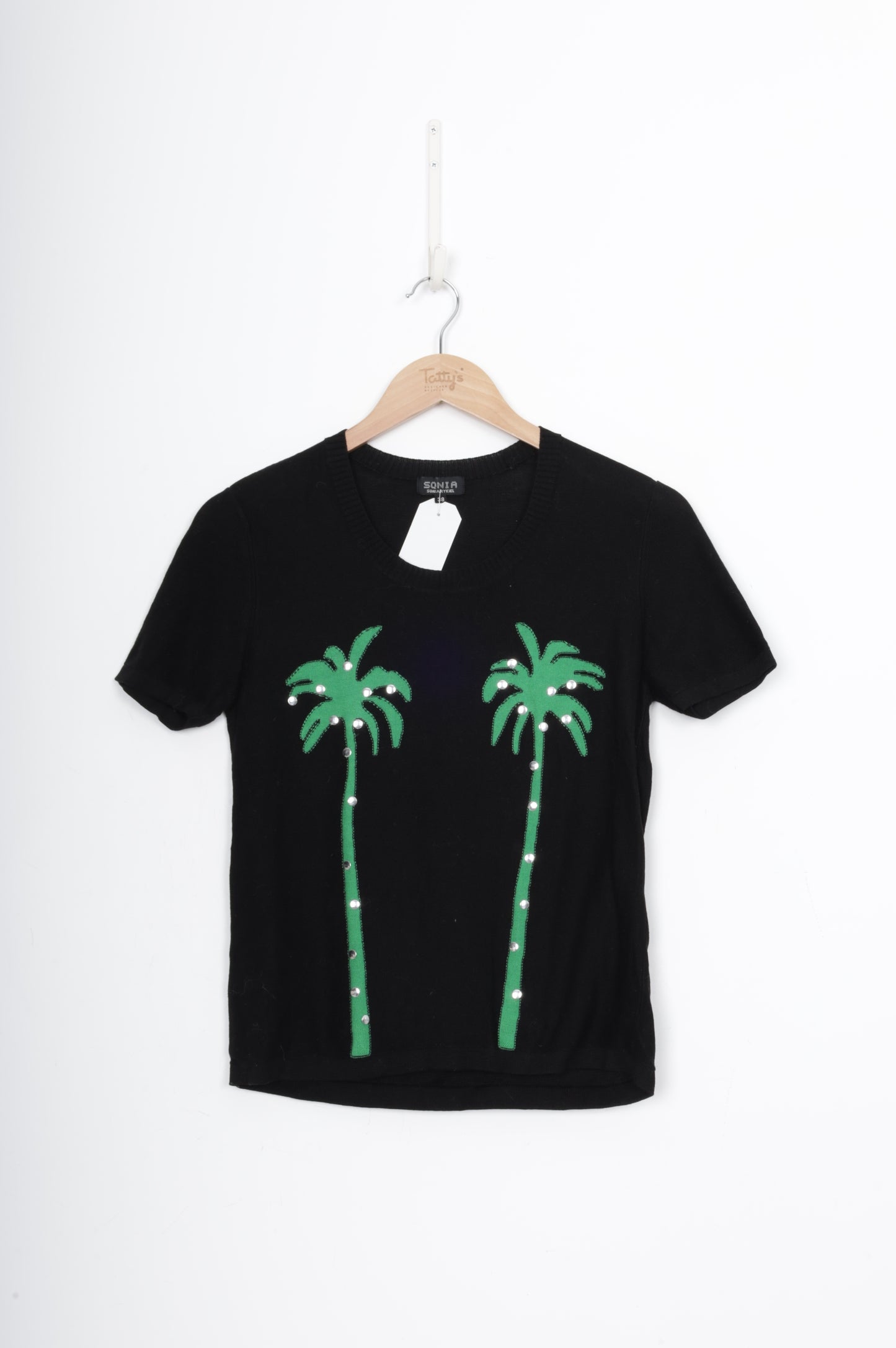 Sonia Rykiel Womens Black Top Size 38