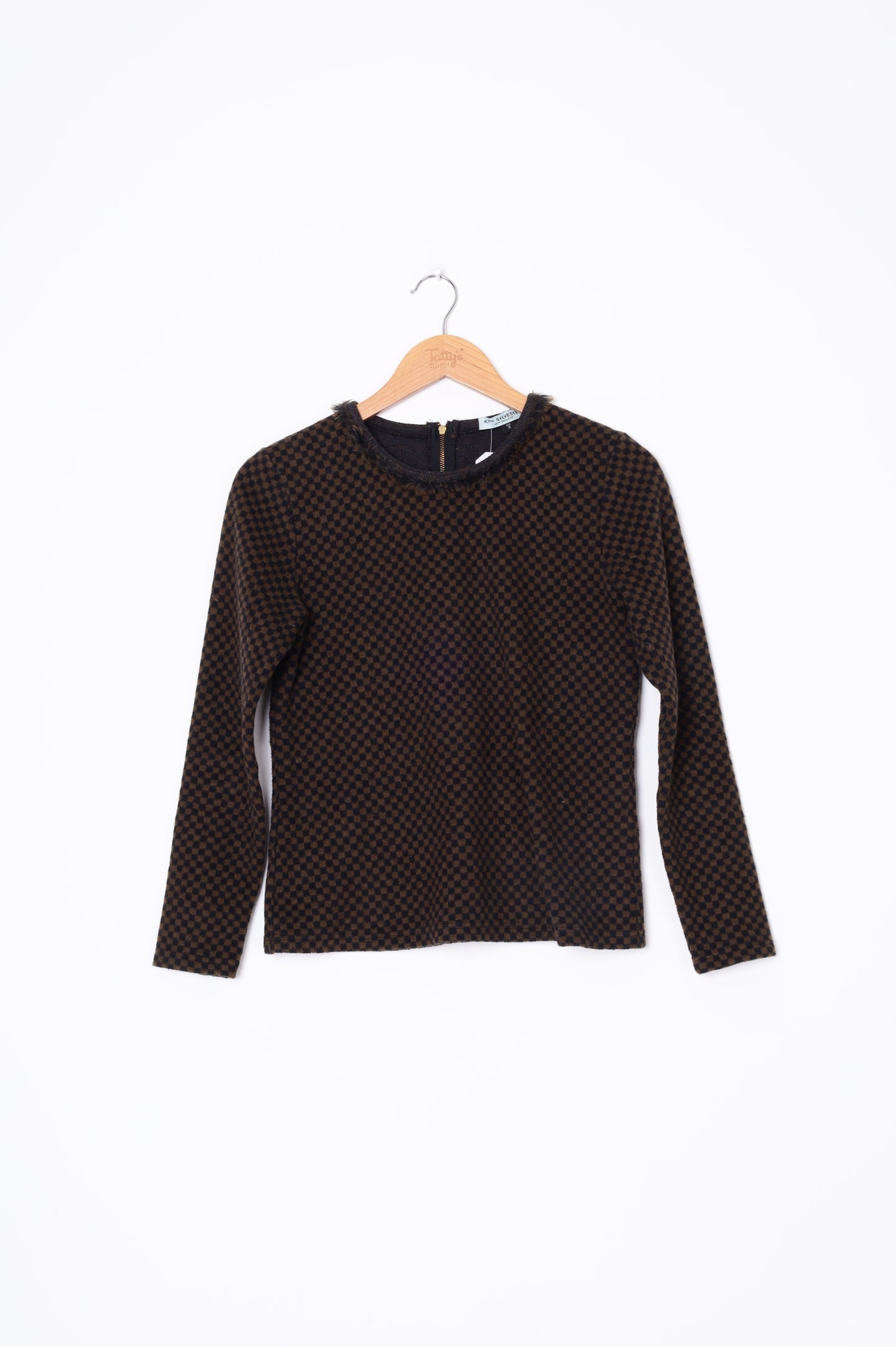 Kate Sylvester Womens Black Top Size S