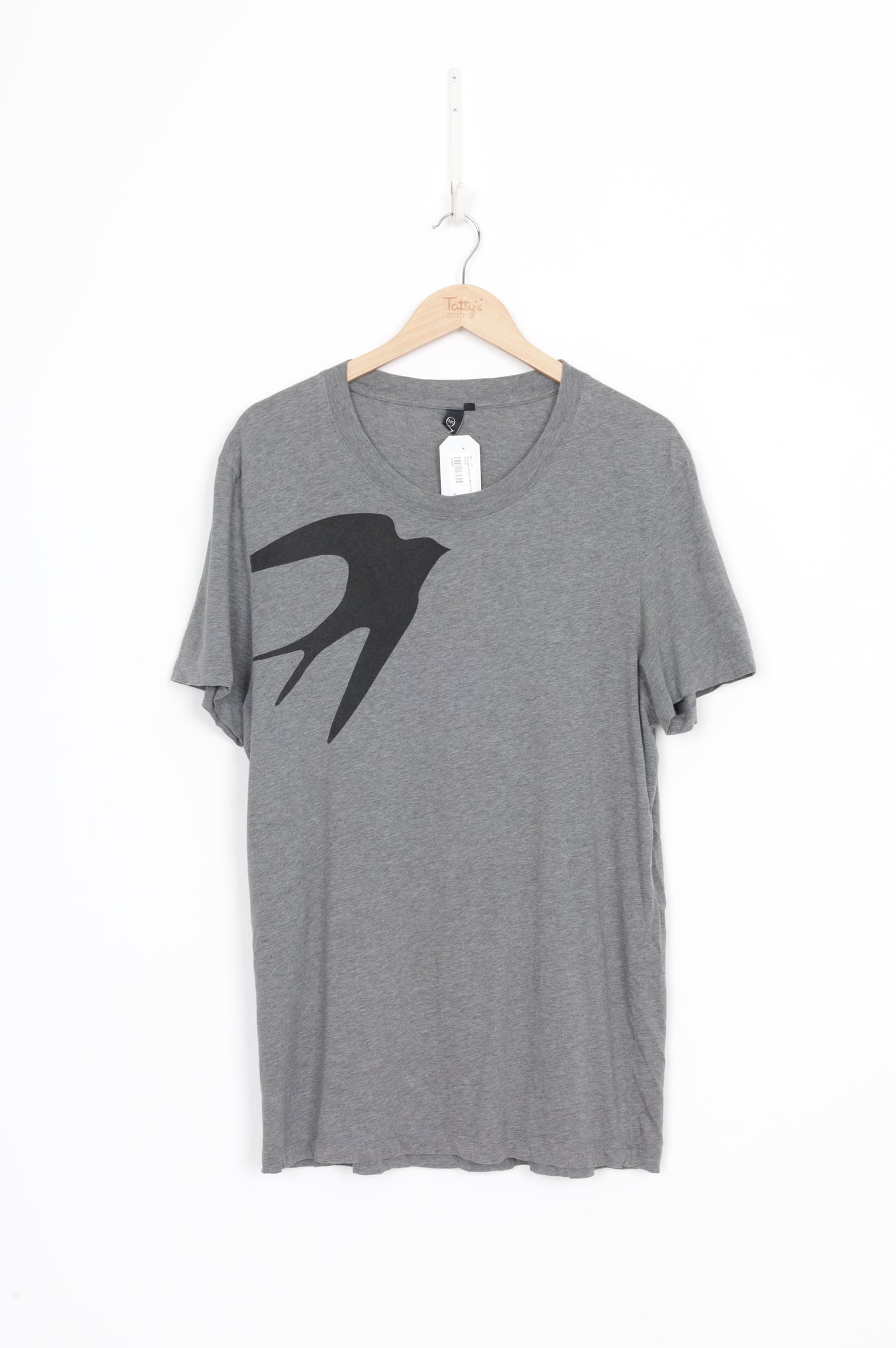 Alexander McQueen Mens Grey T-shirt Size XL