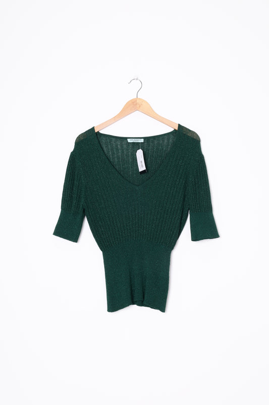 Kate Sylvester Womens Green Top Size L