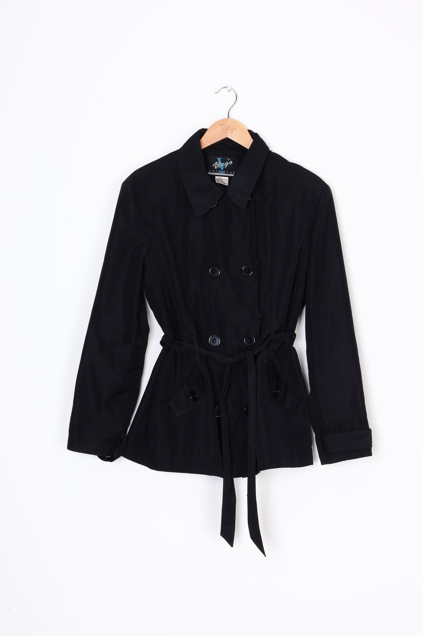 Virgo Rainwear Womens Black Jacket Size 16