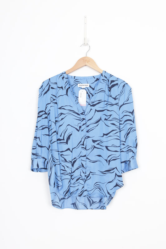 Country Road Womens Blue Shirt Size 8