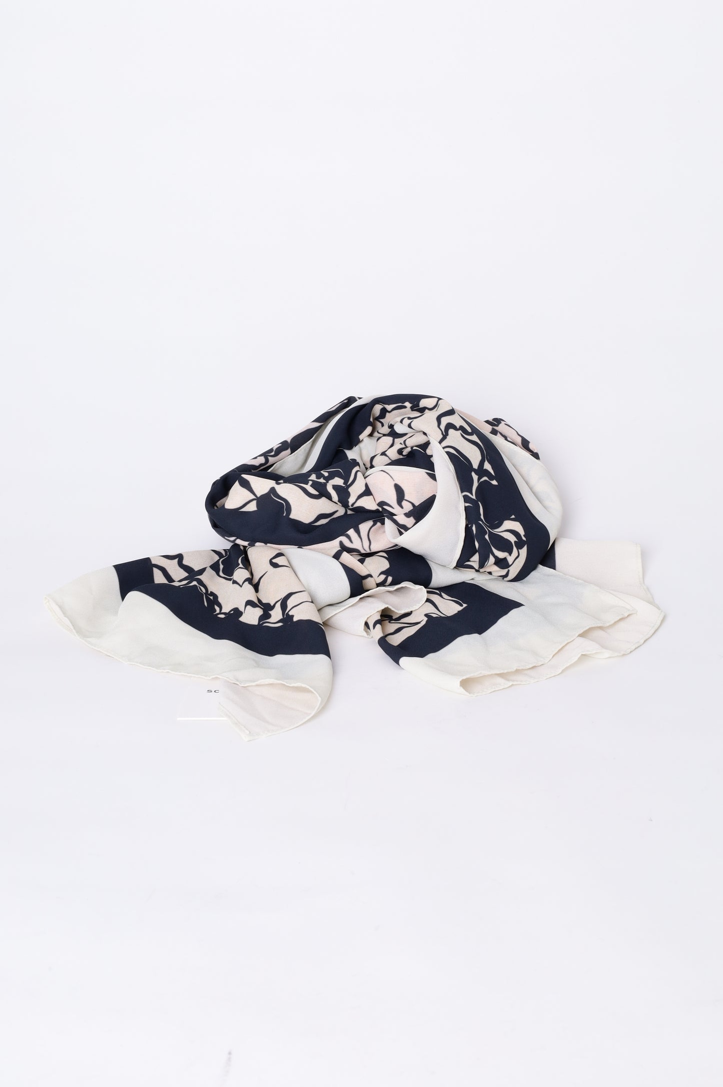 Solaqua Womens Cream Scarf Size O/S