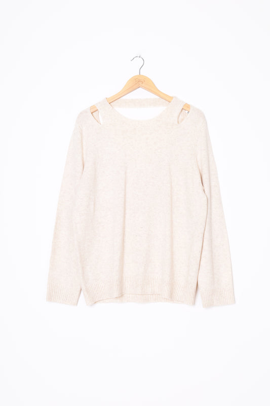 Suboo Womens Cream Jumper Size L