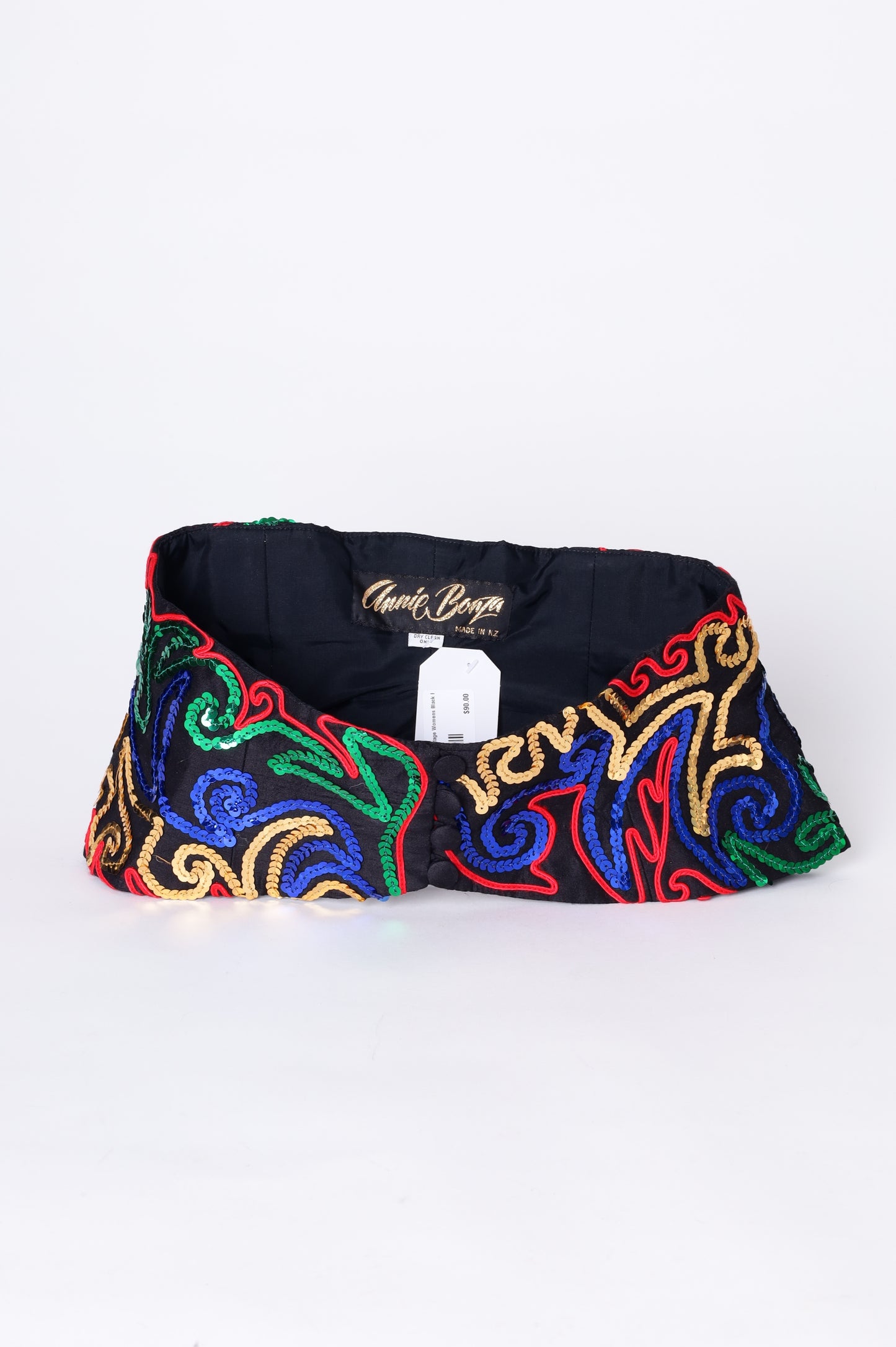 Annie Bonza - Vintage Womens Black Belt Size XS