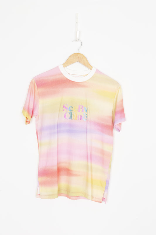 See by Chloe Womens Pink T-shirt Size XS