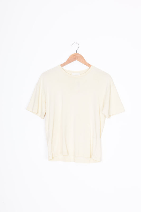 Sherie Muijs Womens Cream T-shirt Size S