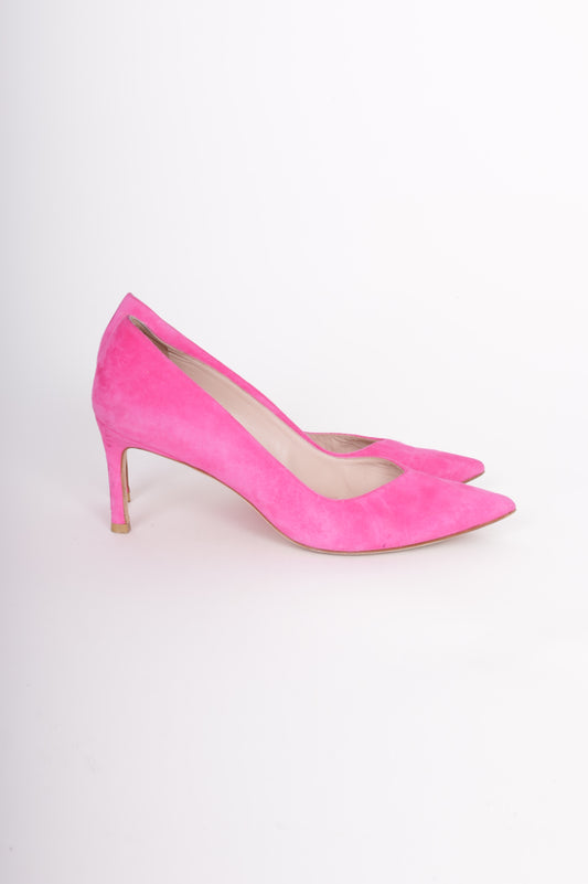 Stuart Weitzman Womens Pink Heels Size EU 37