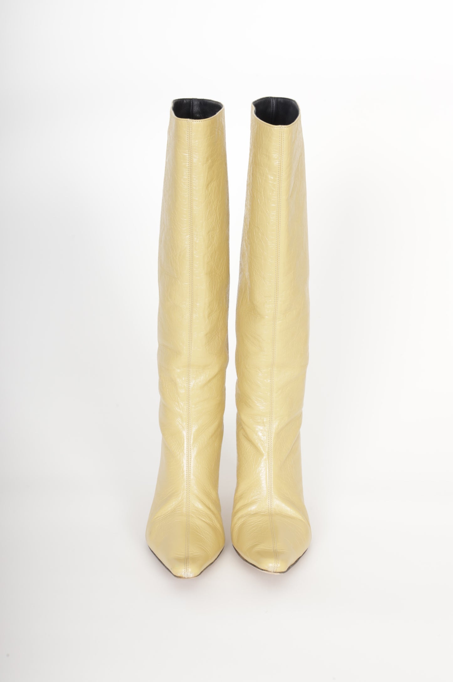 By FAR Womens Yellow Boots  Size 37