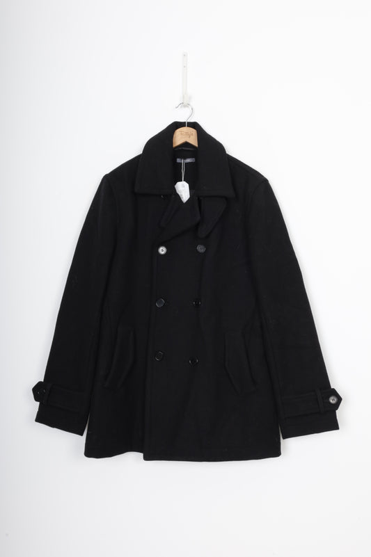 Workshop Mens Black Coat Size L
