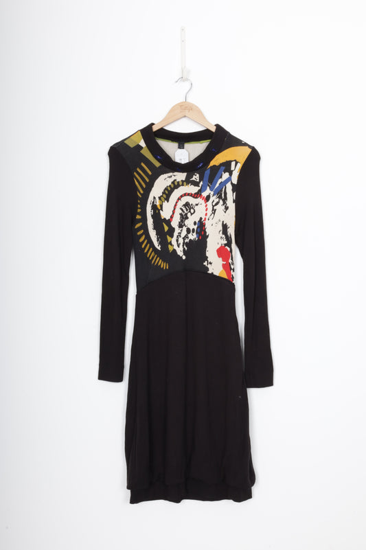 Didier Parakian Womens Black Dress Size 40
