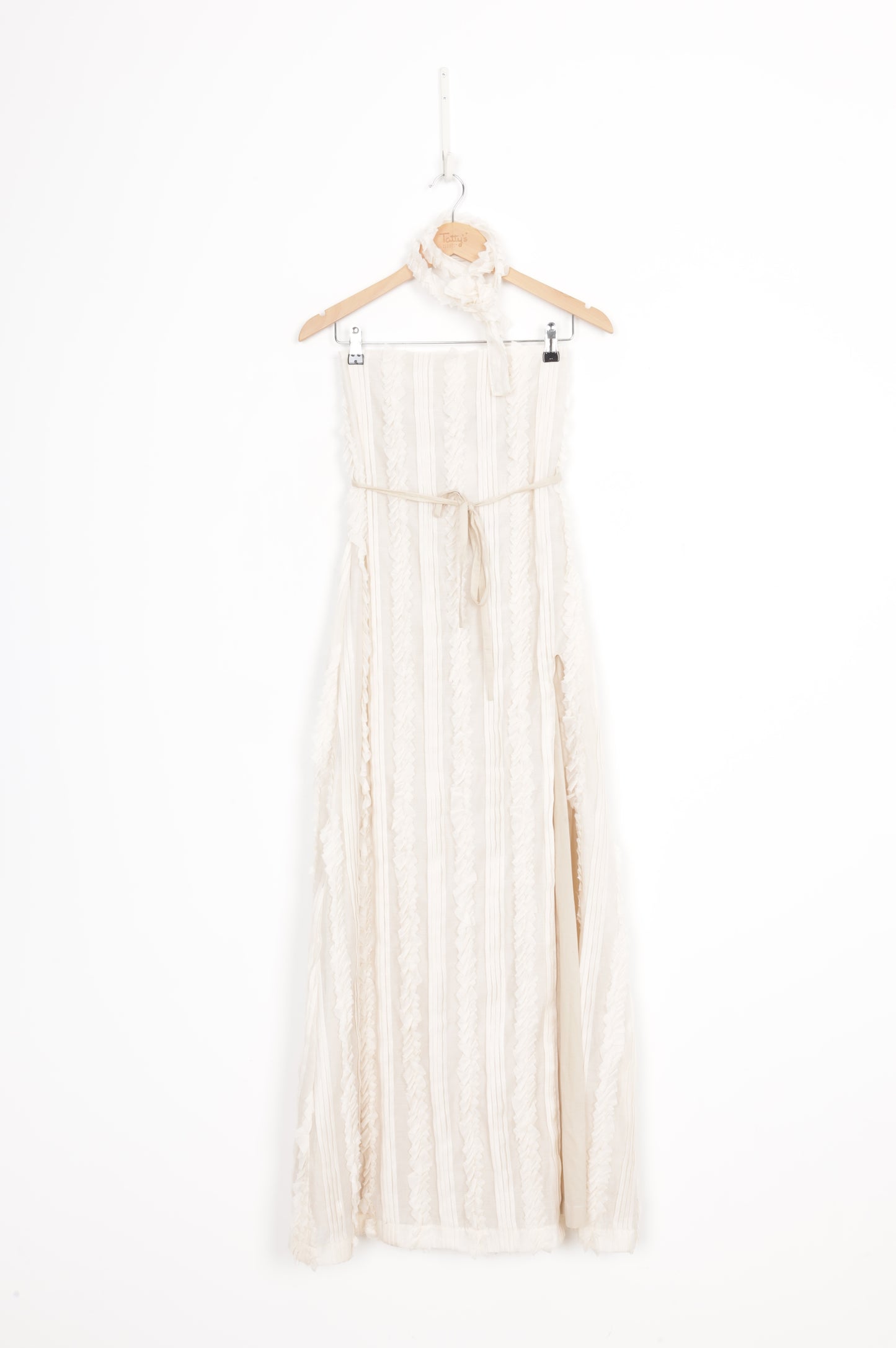 With Harper Lu Womens Cream Dress Size S