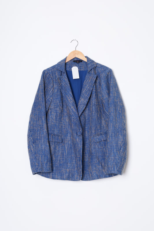 Augustine Womens Blue Blazer Size L