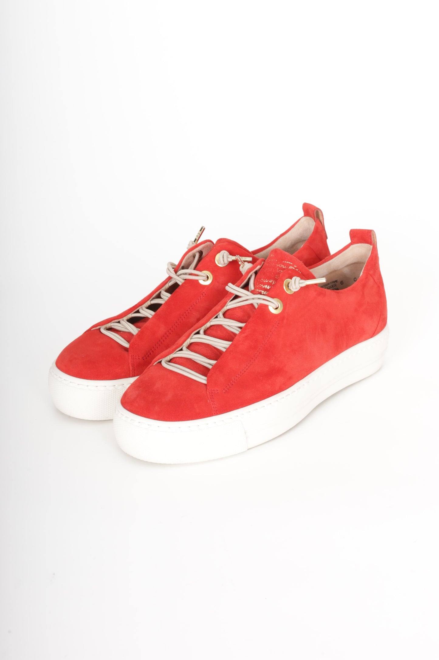Paul Green Womens Red Sneakers Size EU 39.5