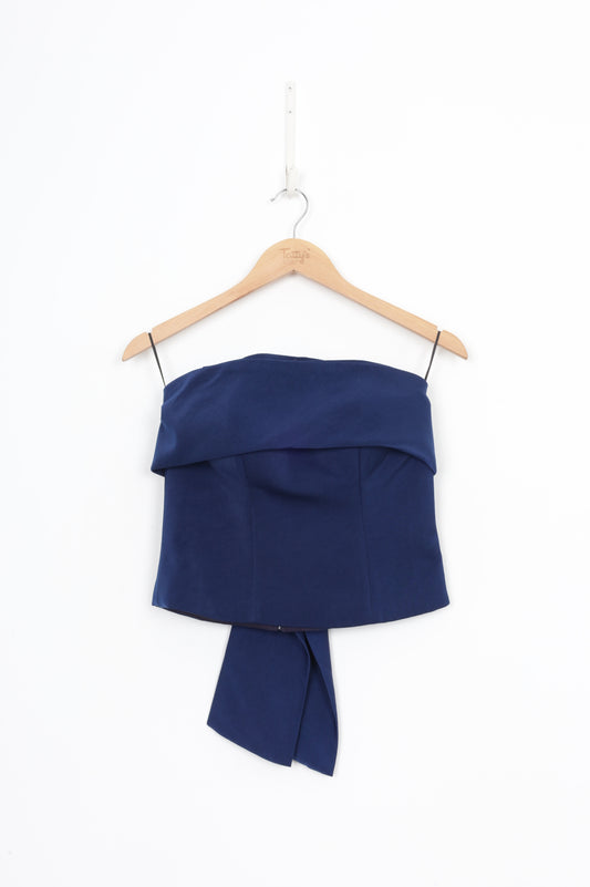debbie co Womens Blue Top Size S