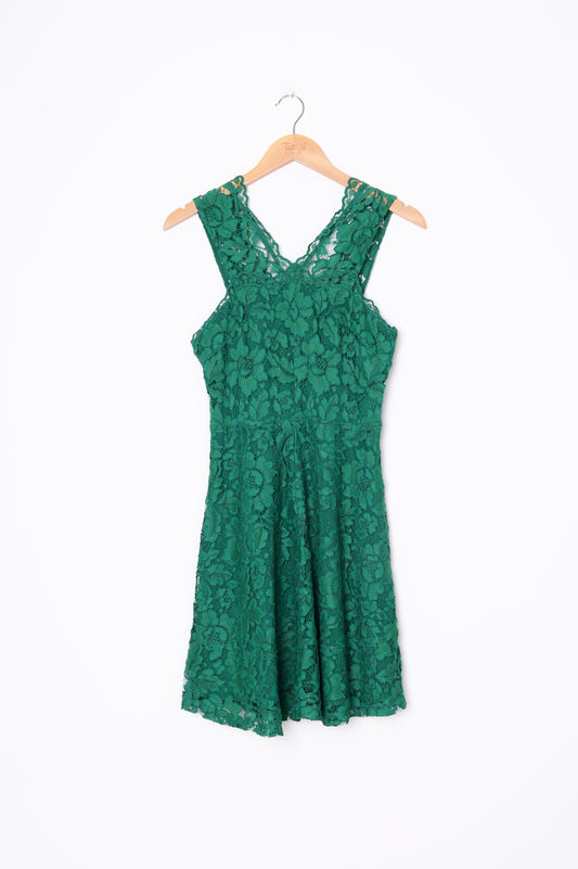 Sandro Paris Womens Green Dress Size 1