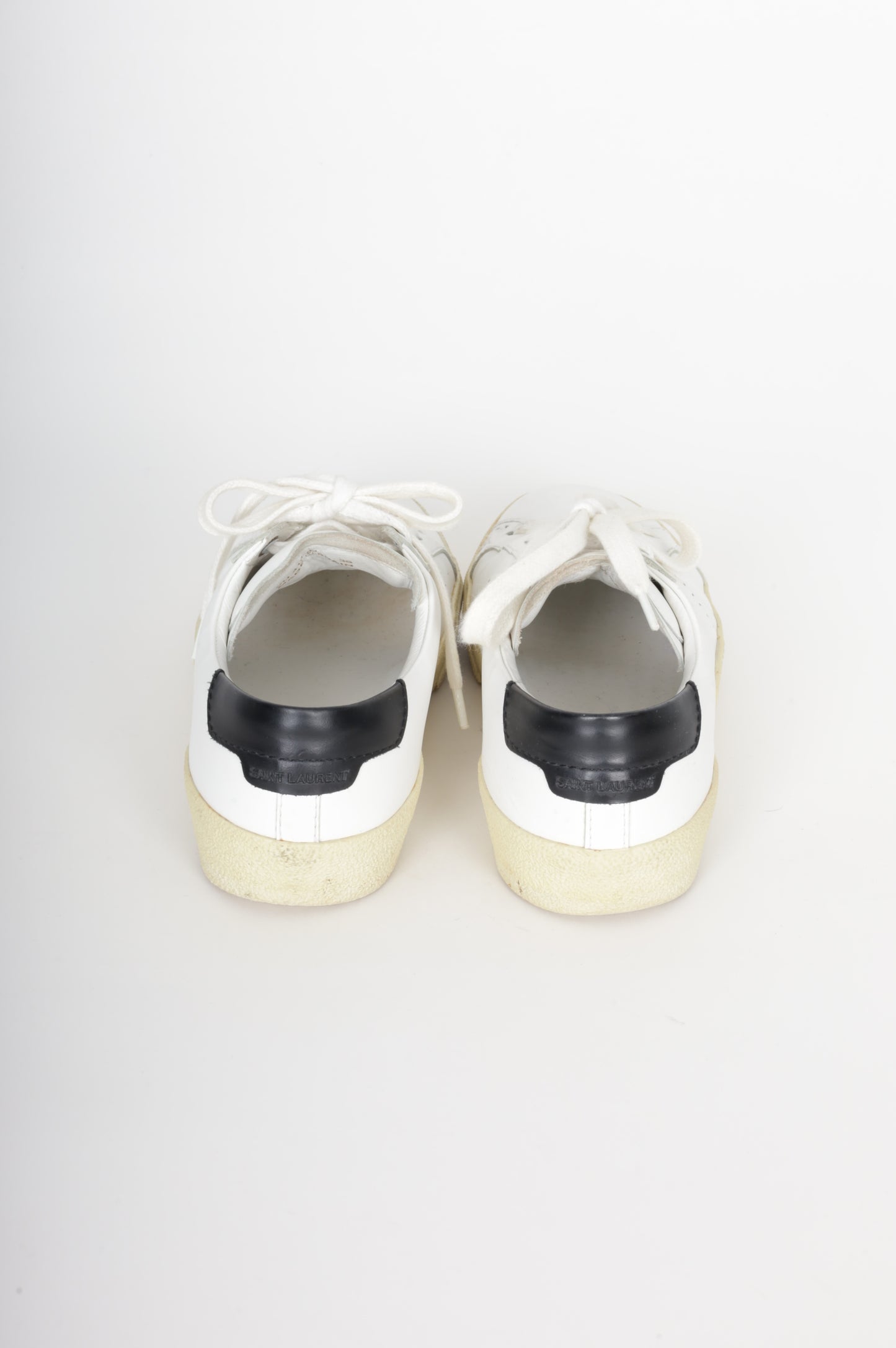 Saint Laurent Womens Cream Sneakers Size 36