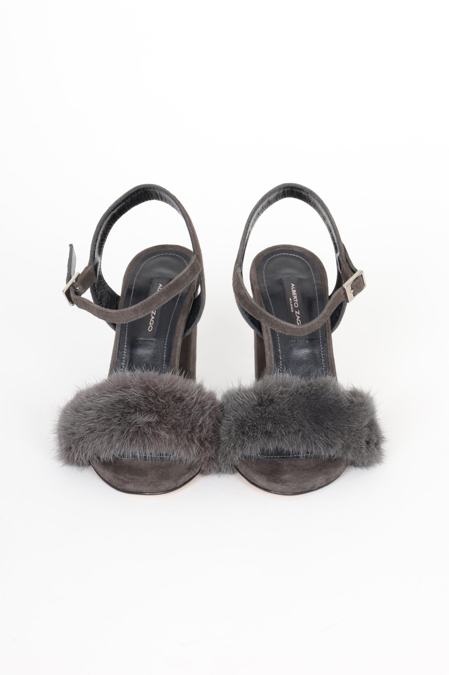 Alberto Zago Womens Grey Heels Size EU 37