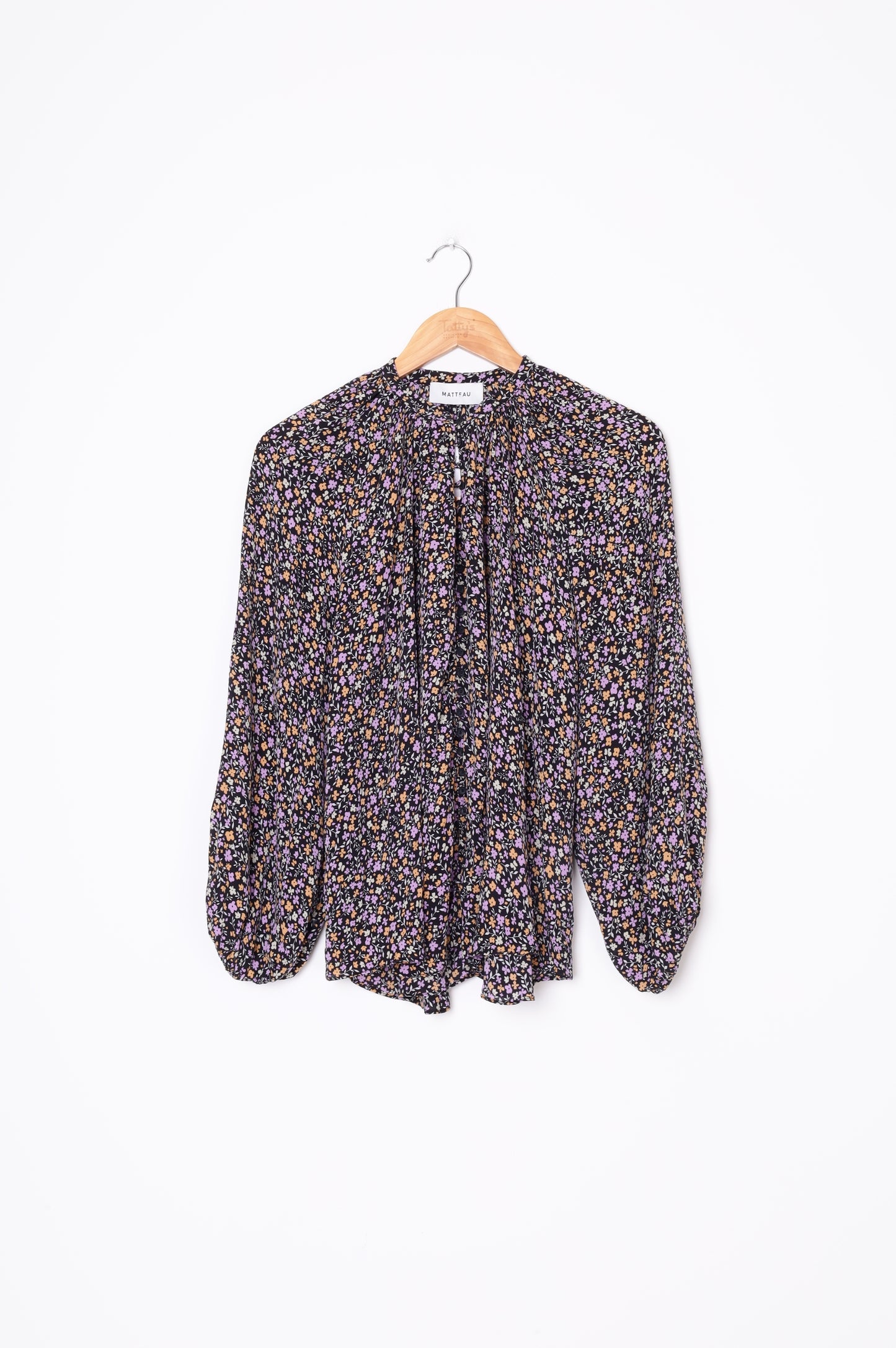 Matteau Womens Black Blouse Size 6