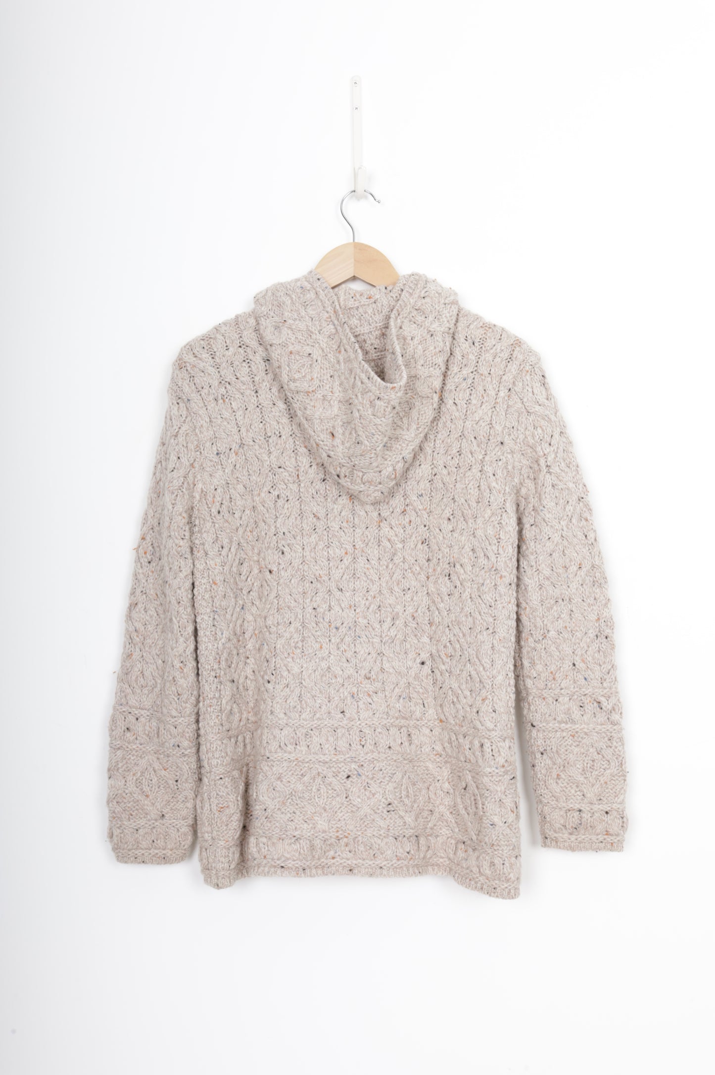 Aran Crafts Ireland Womens Beige Cardigan Size L