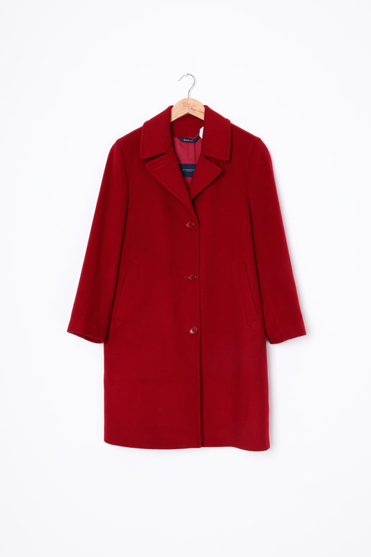 Burberry Womens Red Coat Size 6