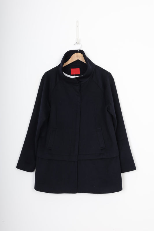 Andrea Moore Womens Blue Blazer Size 16