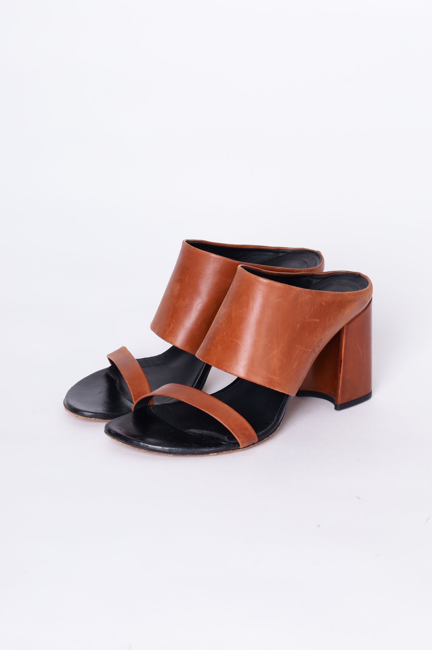Dries Van Noten Womens Brown Heels Size 40