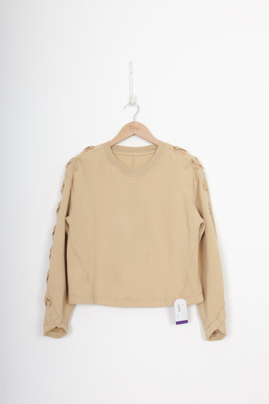 Lululemon Womens Beige Sweatshirt Size S