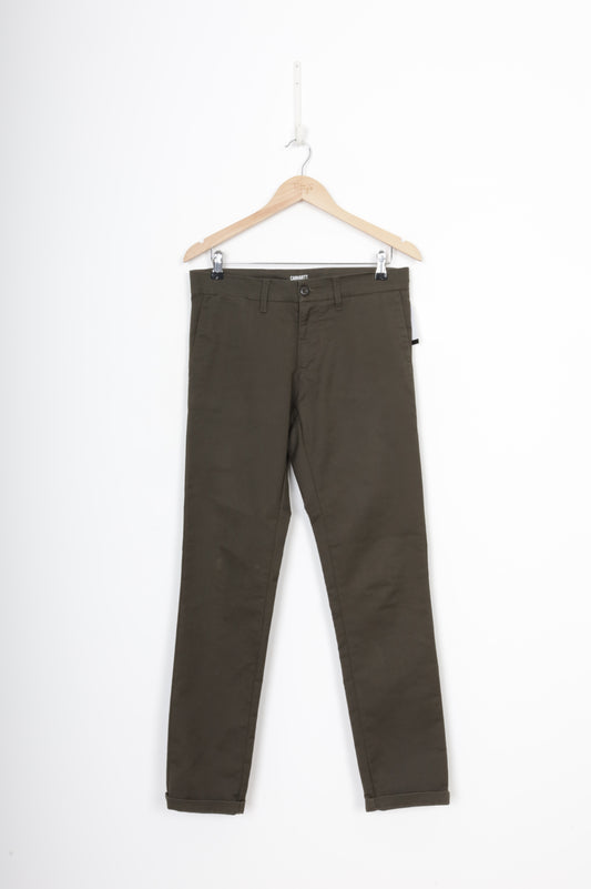 Carhartt Mens Green Pants Size W 30
