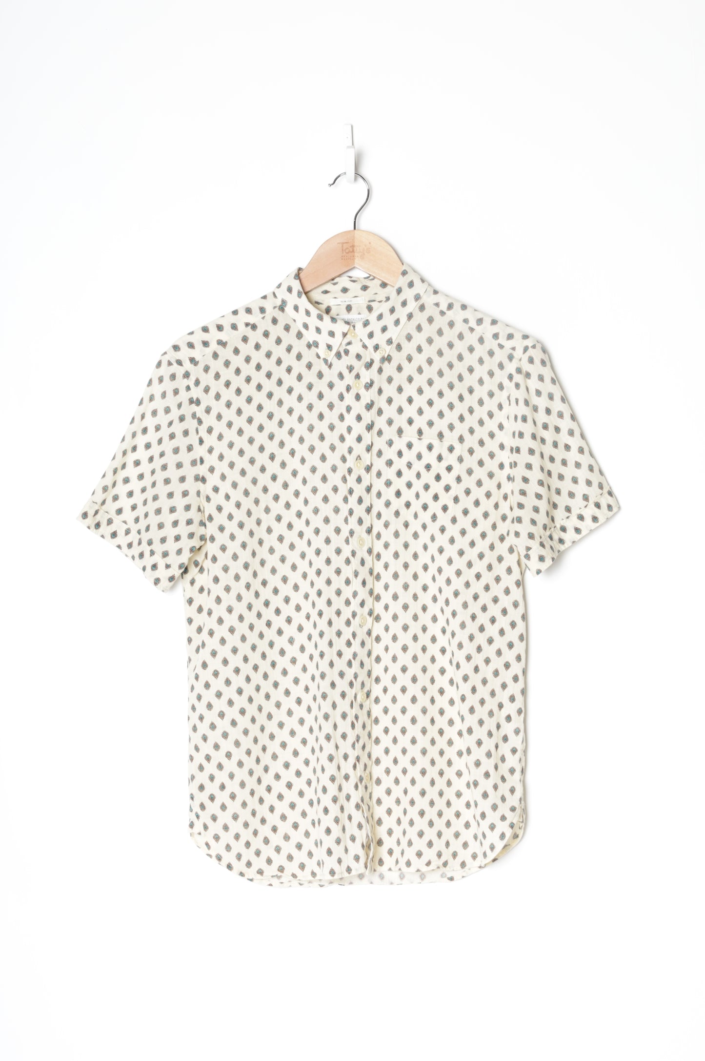 AllSaints Spitalfields Mens Cream Shirt Size S