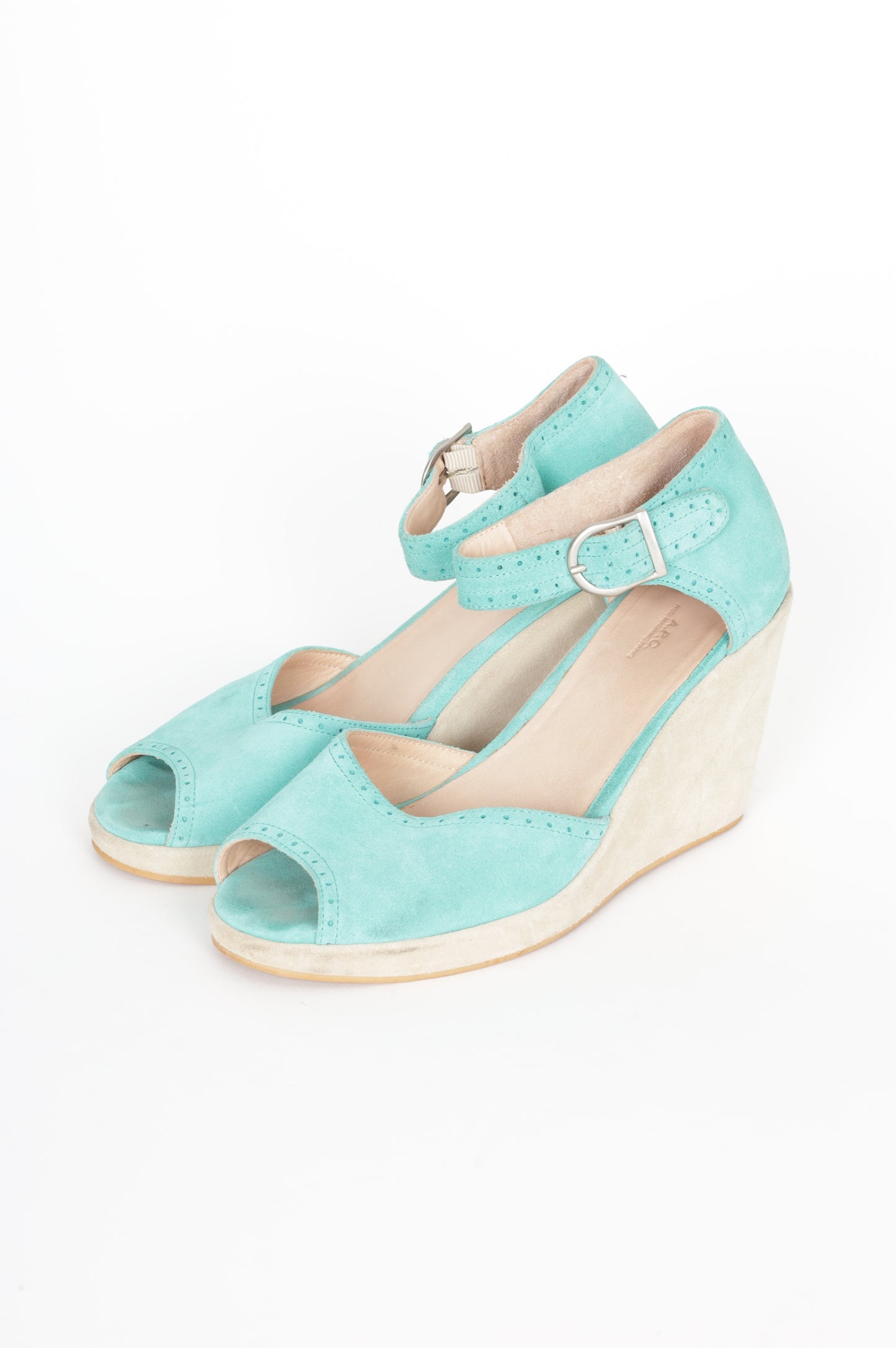 A.P.C Womens Blue Heels Size EU 40
