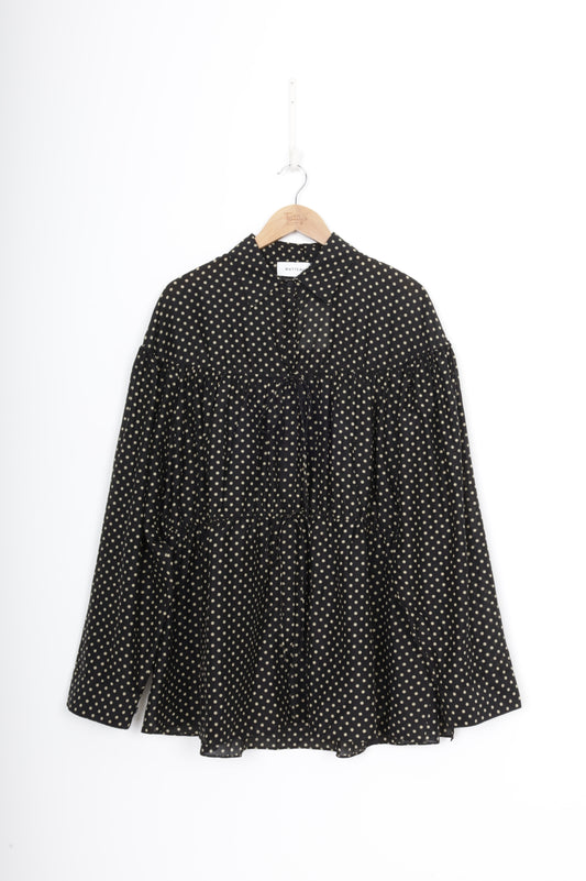 Matteau Womens Black Shirt Size UK 12