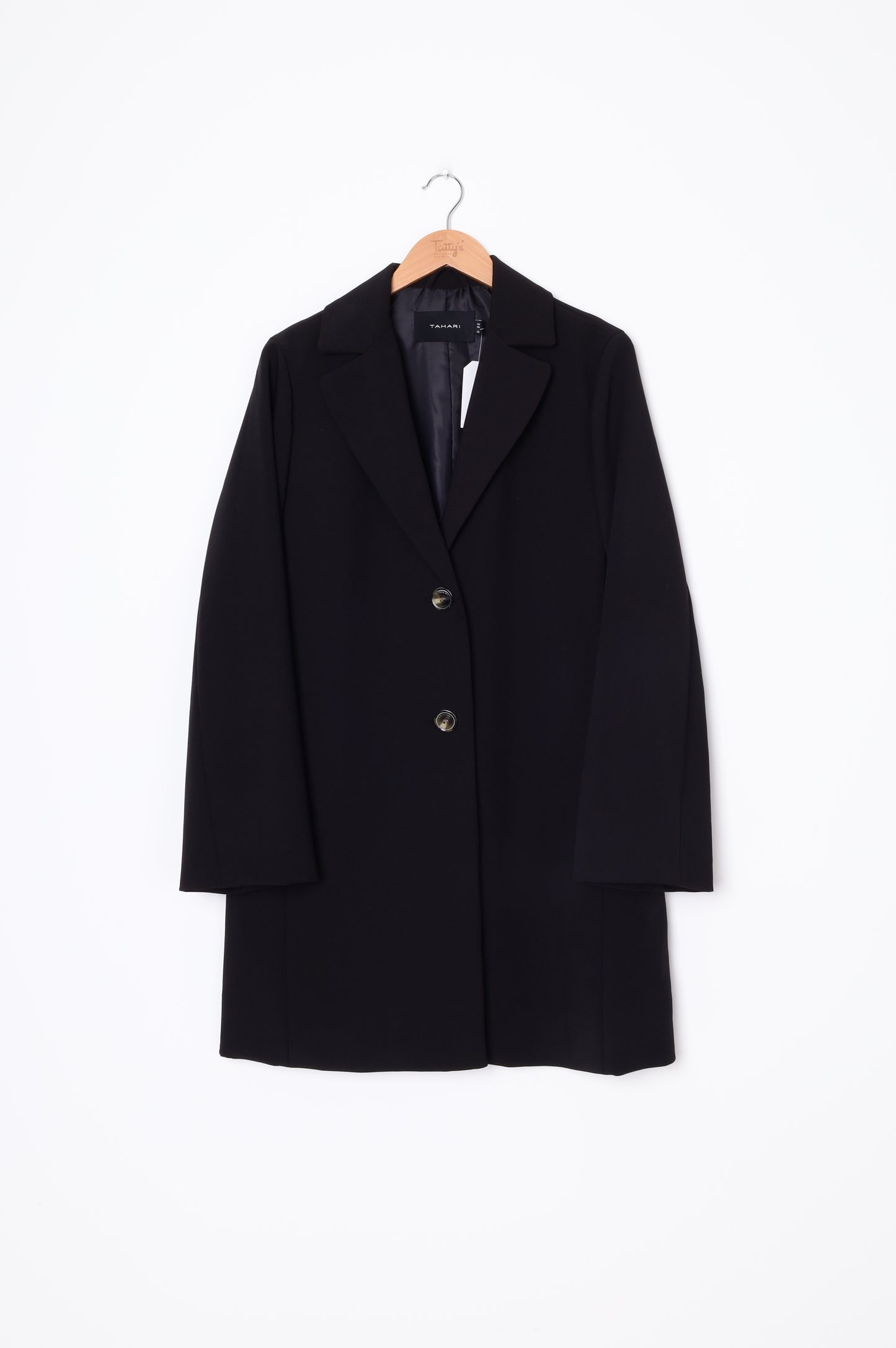 Tahari Womens Black Coat Size L