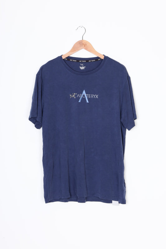 Arcteryx Mens Blue T-shirt Size XXL