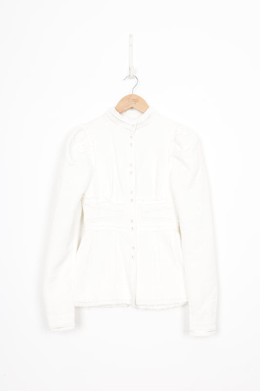 Aje Womens White Jacket Size 6