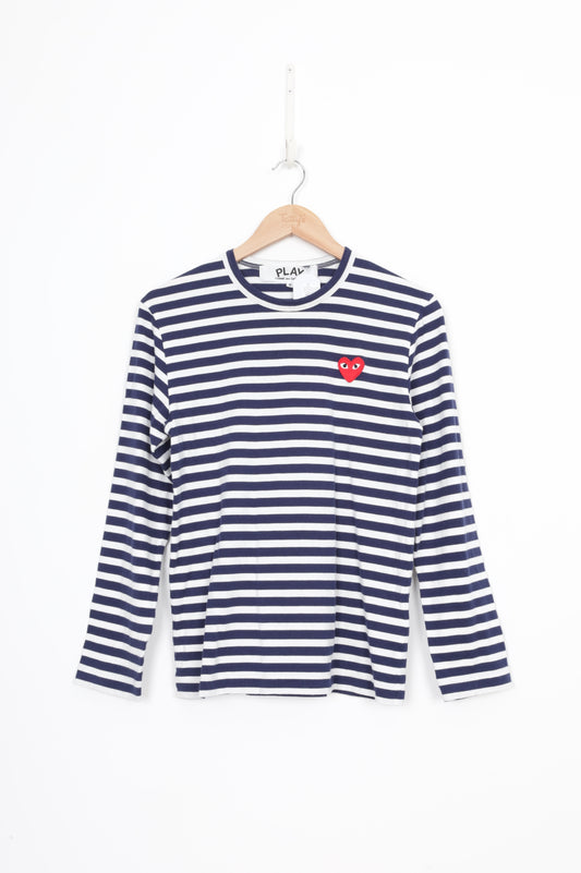 PLAY Comme Des Garcons Womens White Top Size S