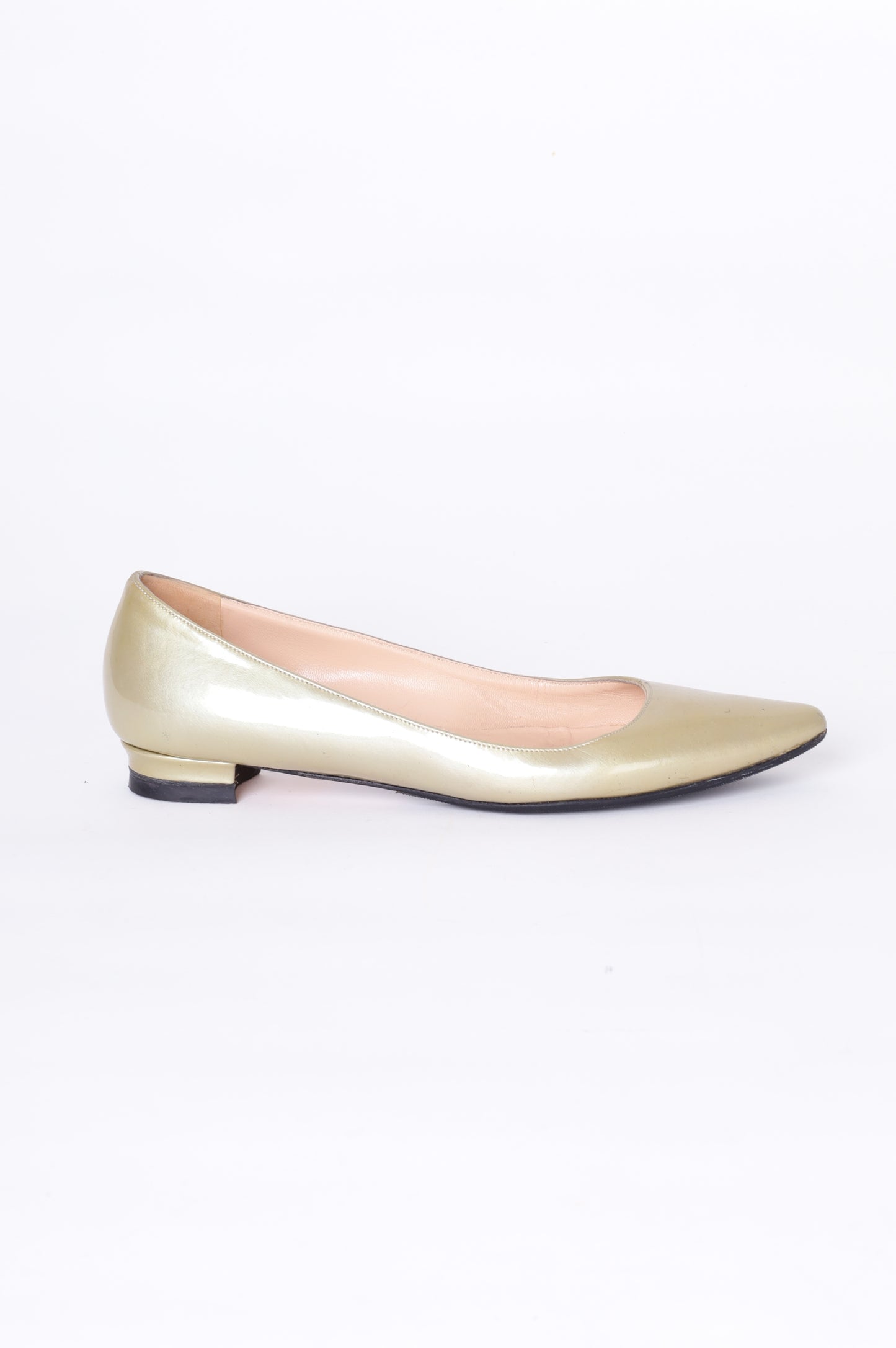 Manolo Blahnik Womens Metallic Shoes Size EU 36