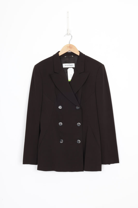 Sportmax Womens Brown Blazer Size 12