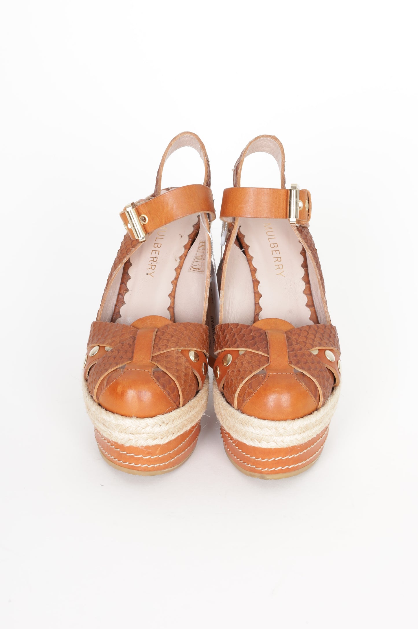 Mulberry Womens Brown Heels Size EU 36