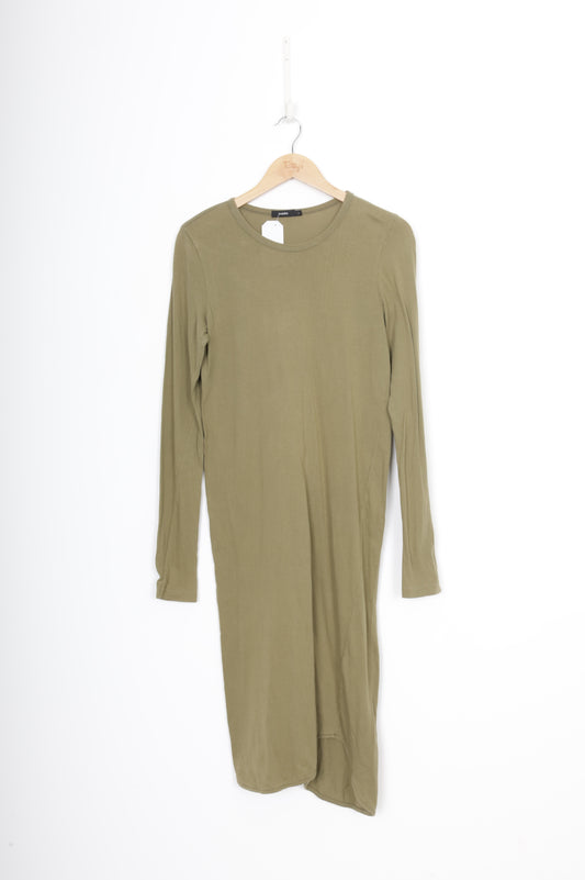 Bassike Womens Green Dress Size S