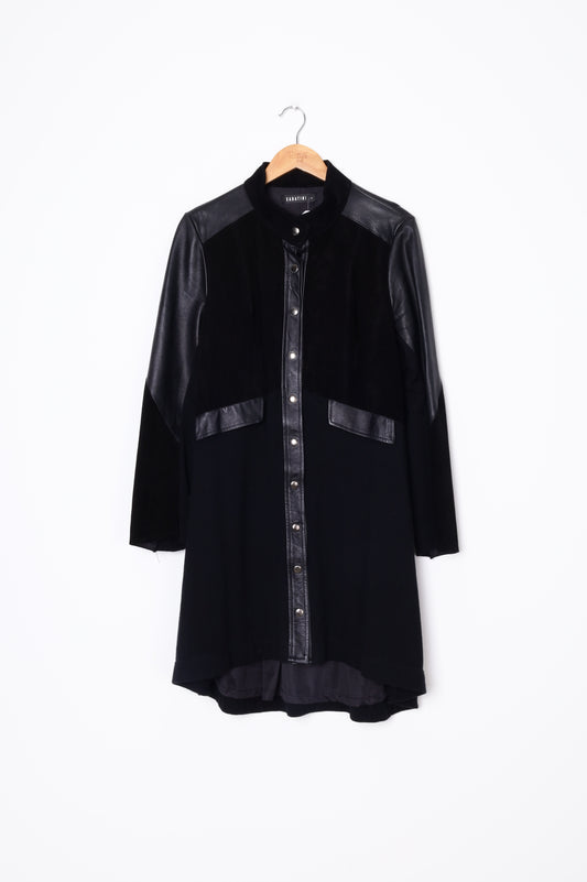 Sabatini Womens Black Coat Size L