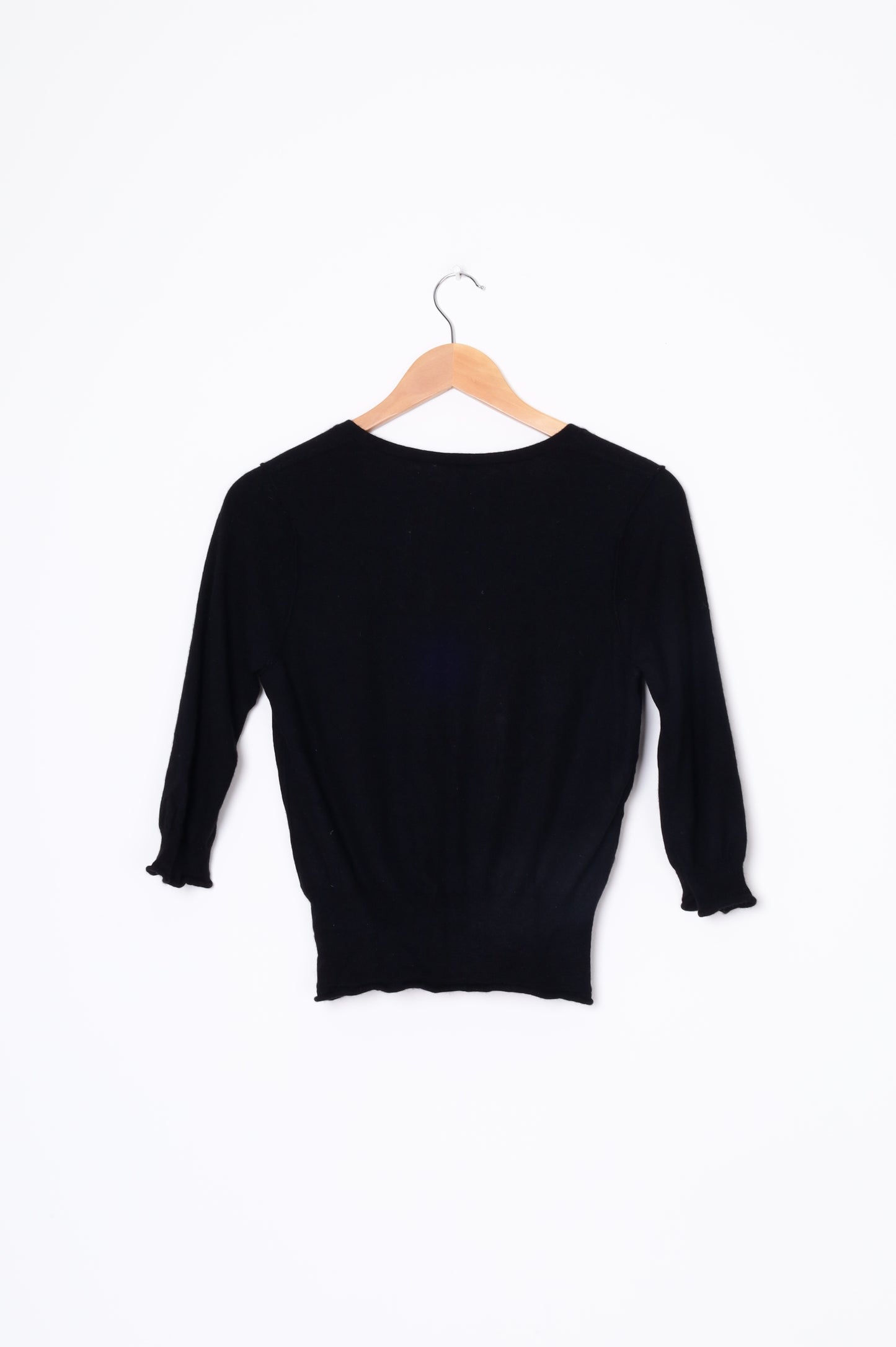 Three Dots Womens Black Cardigan Size M