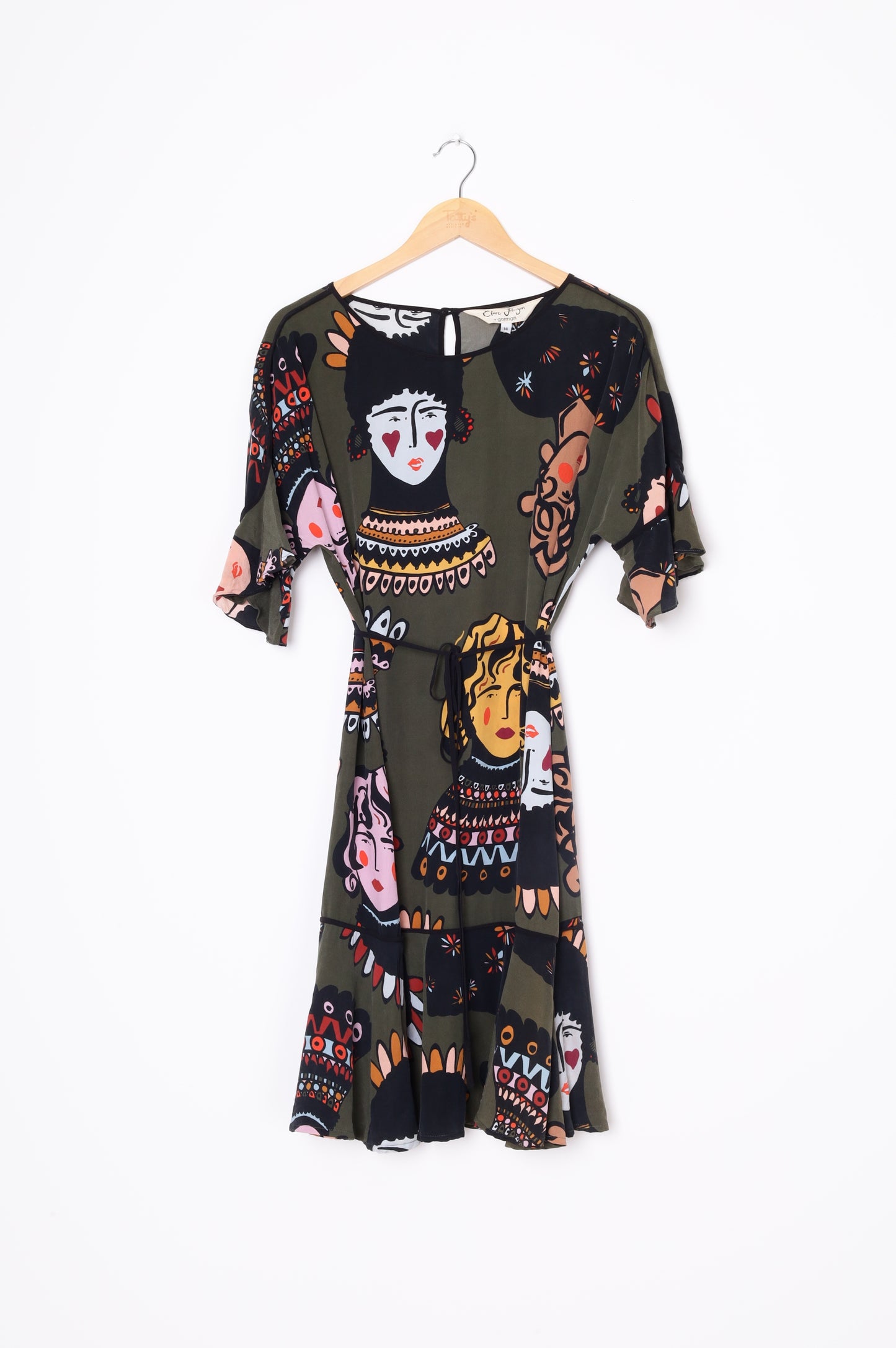 Claire Johnson + Gorman Womens Green Dress Size 14