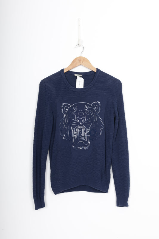 Kenzo Womens Blue Jumper Size M
