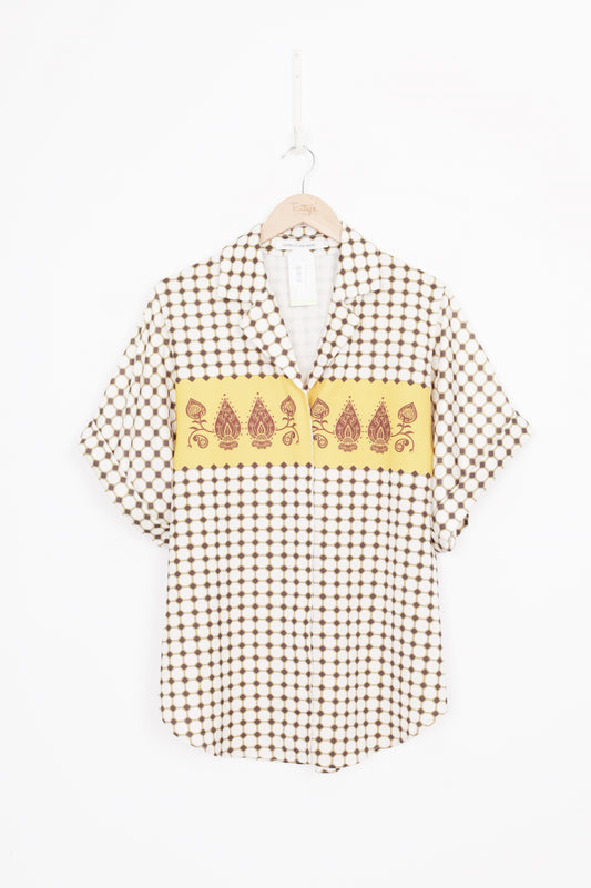 Camilla & Marc Womens White Shirt Size 6