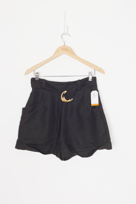 Aje. Womens Black Shorts Size 10