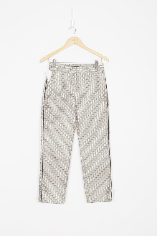 Maje Womens Silver Pants Size EU 34