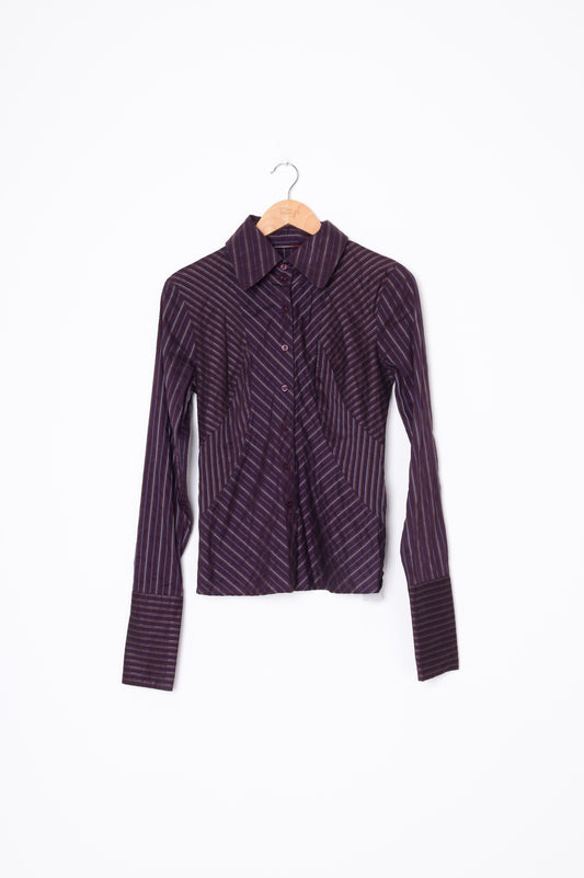 Max&Co Womens Purple Shirt Size 12