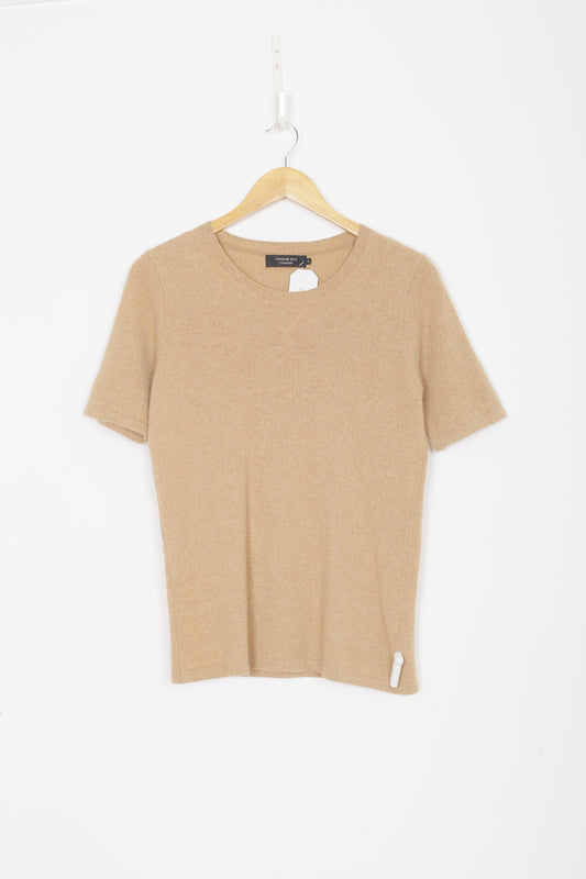 Caroline Sills Cashmere Womens Beige Top Size S