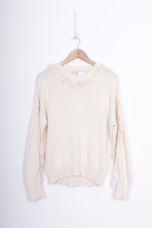 Vanessa Bruno Womens Cream Jumper Size L